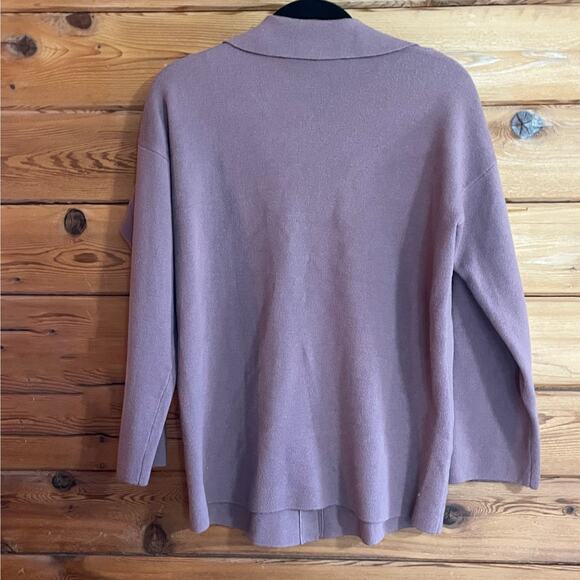 One Grey Day Button down Grey Sweater small - Picture 2 of 5